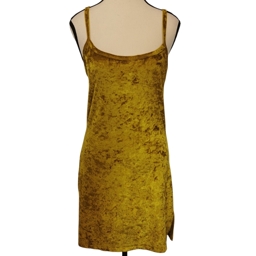 Vintage Victoria Secret Gold Velvet Dress